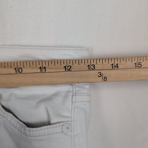 7 For All Mankind White Flare Wide Leg Jeans Sz 25 - Picture 10 of 12